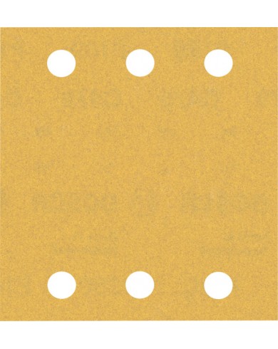 10-delni komplet brusnih papirjev s 6 luknjami Bosch EXPERT C470 za vibracijske brusilnike, 115 x 107 mm, G180 2608900894