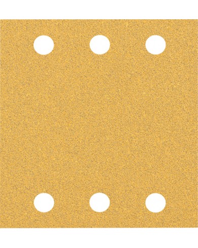 10-delni komplet brusnih papirjev s 6 luknjami Bosch EXPERT C470 za vibracijske brusilnike, 115 x 107 mm, G60 2608900891