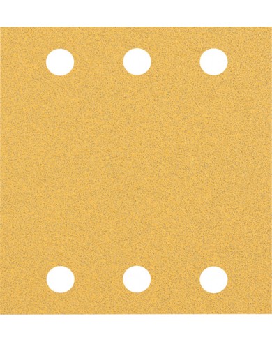 10-delni komplet brusnih papirjev s 6 luknjami Bosch EXPERT C470 za vibracijske brusilnike, 115 x 107 mm, G80 2608900892