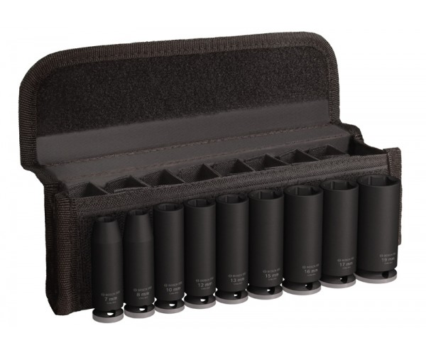 Komplet PRO Impact Socket Set Bosch, 3/8 palca, globok, 9-delni 2608003037