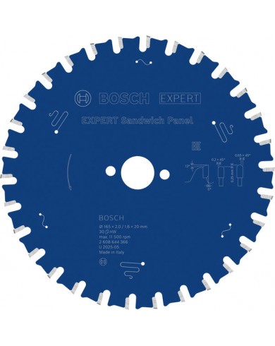 List za krožno žago Bosch EXPERT Sandwich Panel 165 x 2/1,6 x 20 mm, T30 2608644366 List za krožno žago Bosch EXPERT Sandwich Panel 165 x 2/1,6 x 20 mm, T30 2608644366