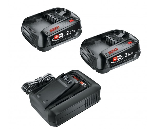 Začetni komplet Bosch 18V, 2x 2,5 Ah + AL 18V-44 1600A031T5