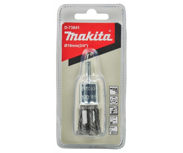 Čopičasta žična krtača pletena žica 19 mm Makita D-73841 Čopičasta žična krtača pletena žica 19 mm Makita D-73841