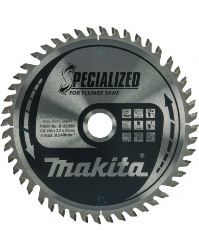 TCT Specialized žagin list za les 160 Makita B-32998