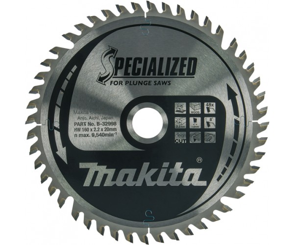 TCT Specialized žagin list za les 160 Makita B-32998