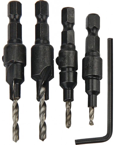 4-delni set grezil s svedrom (M3-M6) Makita D-73455