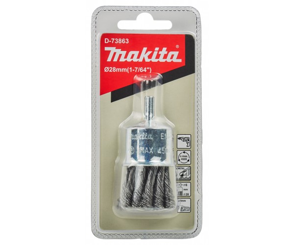 Čopičasta žična krtača pletena žica 28 mm Makita D-73863 Čopičasta žična krtača pletena žica 28 mm Makita D-73863