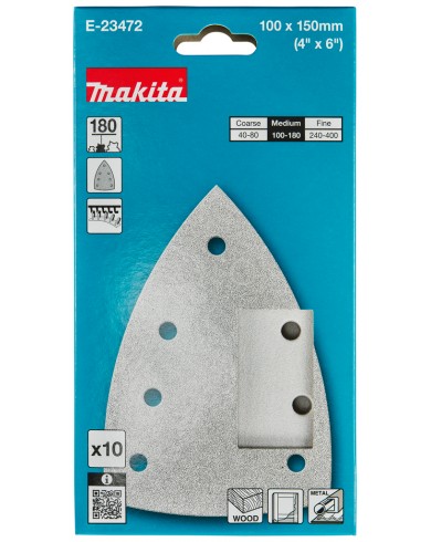 Brusni papir 100x150 A180 - FSC certifikat Makita E-23472