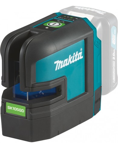 Akumulatorski samonivelirni križni laser - zelen 12 V CXT Makita SK105GDZ