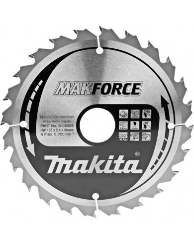 TCT MAKForce žagin list 165 mm (40 zob) Makita B-08436
