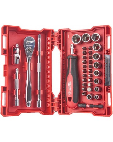 38-delni set vijačnih nastavkov in ključev 1/4" Milwaukee 4932498381