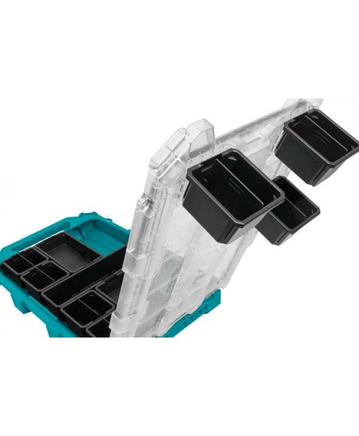 Nizek srednji organizator s prozornim pokrovom Makita P-91051