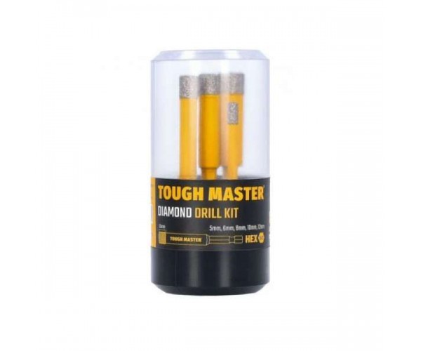 5-delni set diamantnih svedrov (5–12 mm) Tough Master 