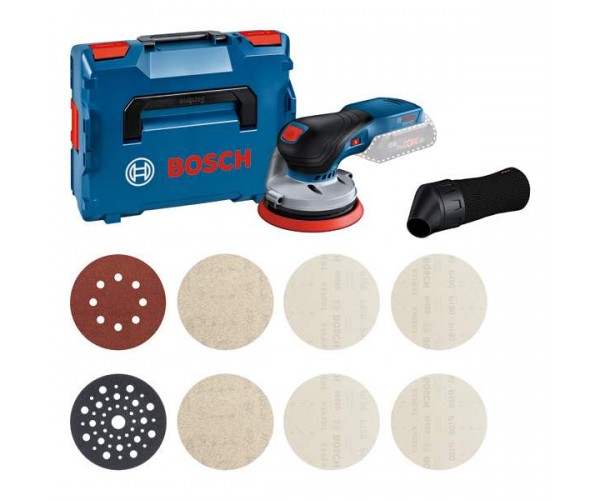 Akumulatorski ekscentrični brusilnik Bosch GEX 18V-125 + M480 začetni komplet 0615A5004H