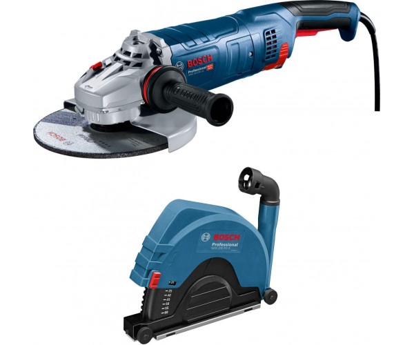 Kotni brusilnik Bosch GWS 24-230 JZ + GDE 230 FC-S 0615A5004S
