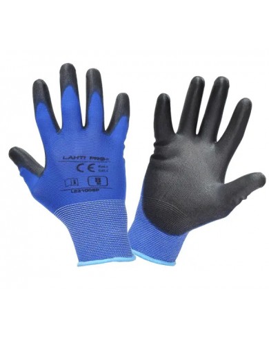 Rokavice PU Lahti Pro modro-črne velikost XL L231010K
