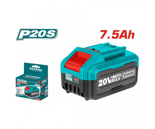 Litij-ionska baterija 7,5Ah, 20V/P20S/ INDUSTRIAL (TFBLI2075) Total Tools