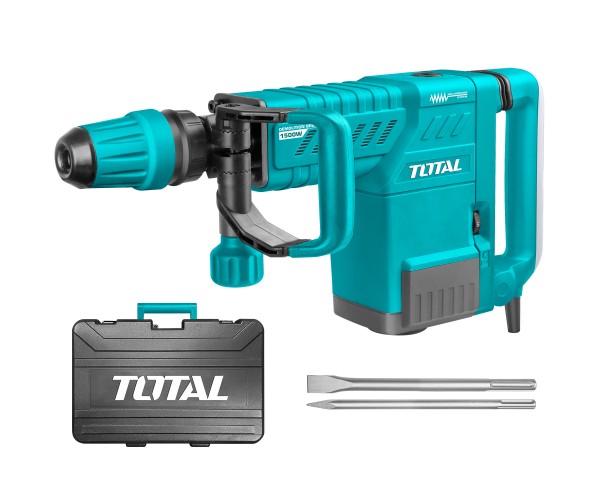 Električno kladivo za rušenje 1500W, SDS Max/1900bpm/25J/ INDUSTRIAL (TH215002) Total Tools