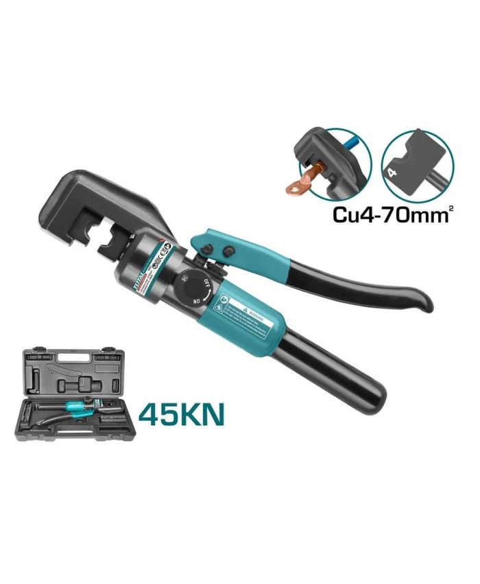 Hidravlične krimp klešče za stiskanje Cu4-70mm /45KN (THCT070) Total Tools Hidravlične krimp klešče za stiskanje Cu4-70mm /45KN (THCT070) Total Tools