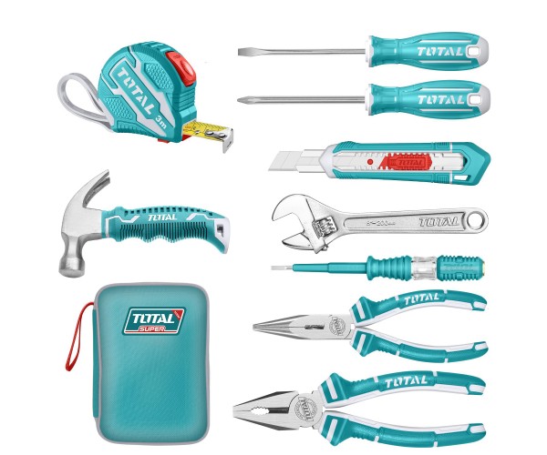 9-delni set ročnega orodja (THKTHP90097) Total Tools