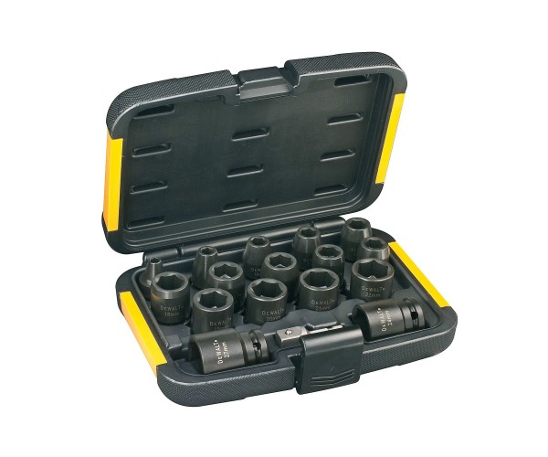 SET NAT.KLJ.UDAR.VIJ.6-27MM +ADAP.1/4"NA1/2" 17KOS Dewalt DT7506