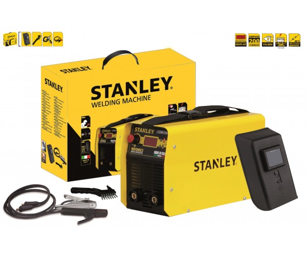 VARILNI APARAT 8,5 KVA MÁX, 15-200 A+MASKA+KOVČEK+NASTAVKI Stanley WD200IC2