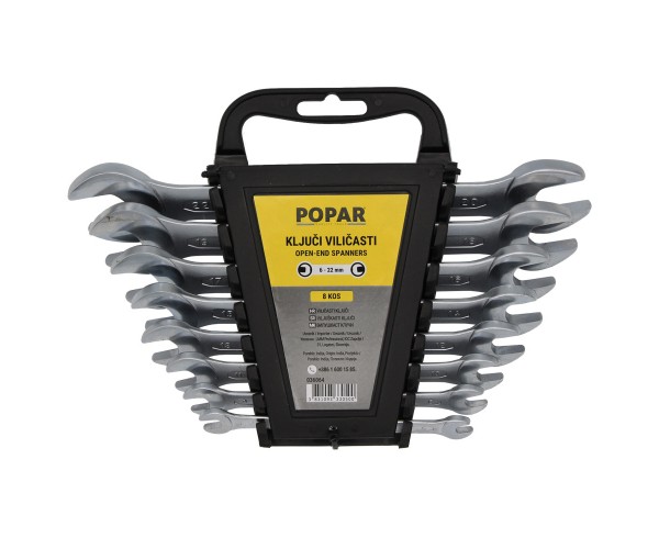 KLJUČI VILIČASTI POPAR Garnitura na obešalu, kromiran 6-22mm/8kos